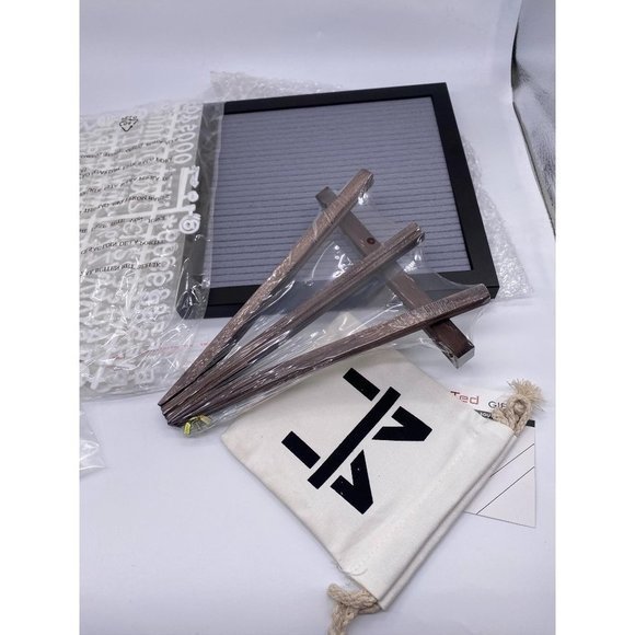 MultiTed Gray Espresso Letter Board - Picture 6 of 8